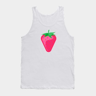 Cute Strawberry Flat Design Tank Top